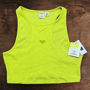 ROXY x Kate Bosworth Ribbed Tank Top | NWT | Yellow Green | Size S & XL
